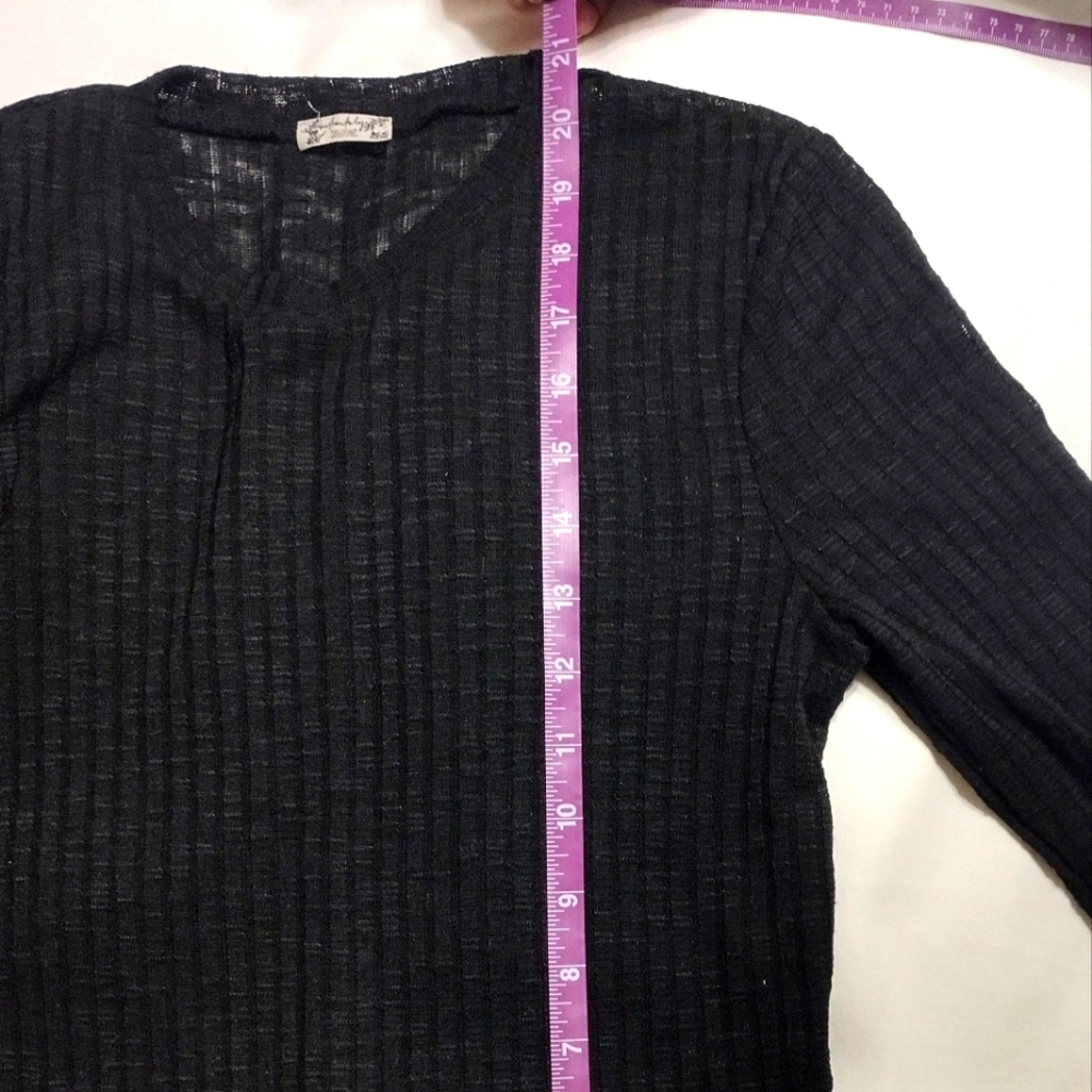 Black Free People tee shirt, size small, fits like EXTRA SMALL